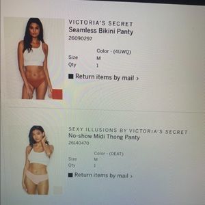 Victoria’s Secret pink panties